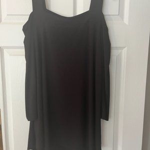 LAST TANGO HIGH LOW COLD SHOULDER TUNIC TOP